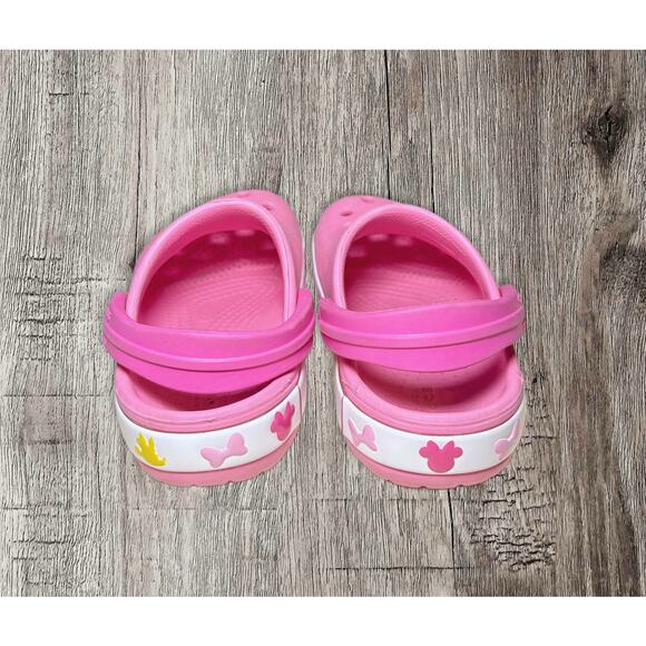 Crocs kids Minnie Mouse pink flashing soles size 7 - Picture 5 of 5